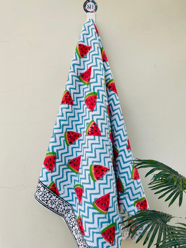 Block Printed Cotton Towels