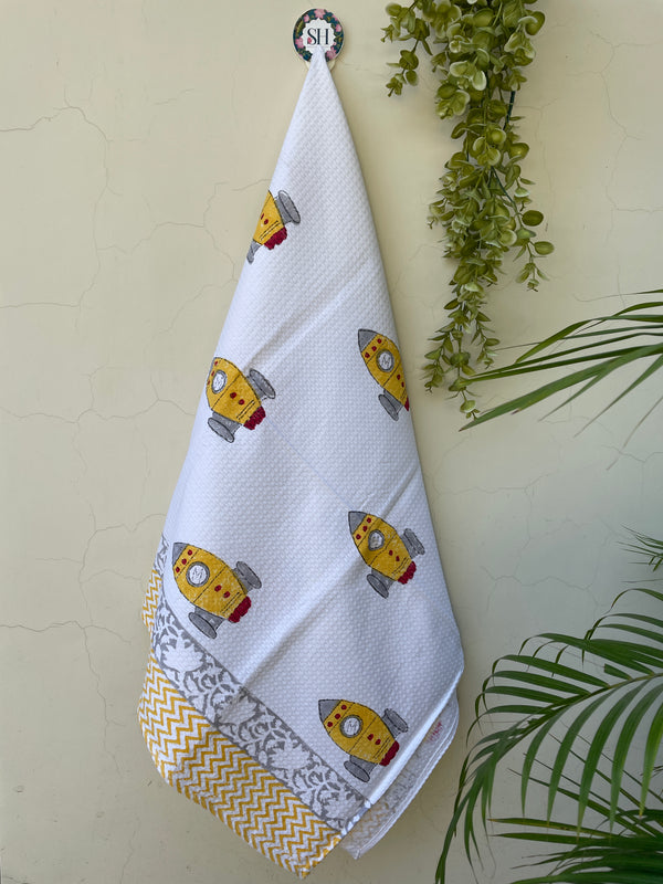 Block Printed Cotton Towels