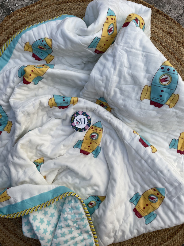 Mulmul Cotton Baby Quilts